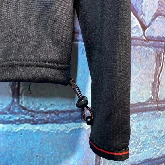 Aeropostale Jacket Zip Small Quarter Two-Tone Red Black Reflective Activewear - Picture 8 of 8